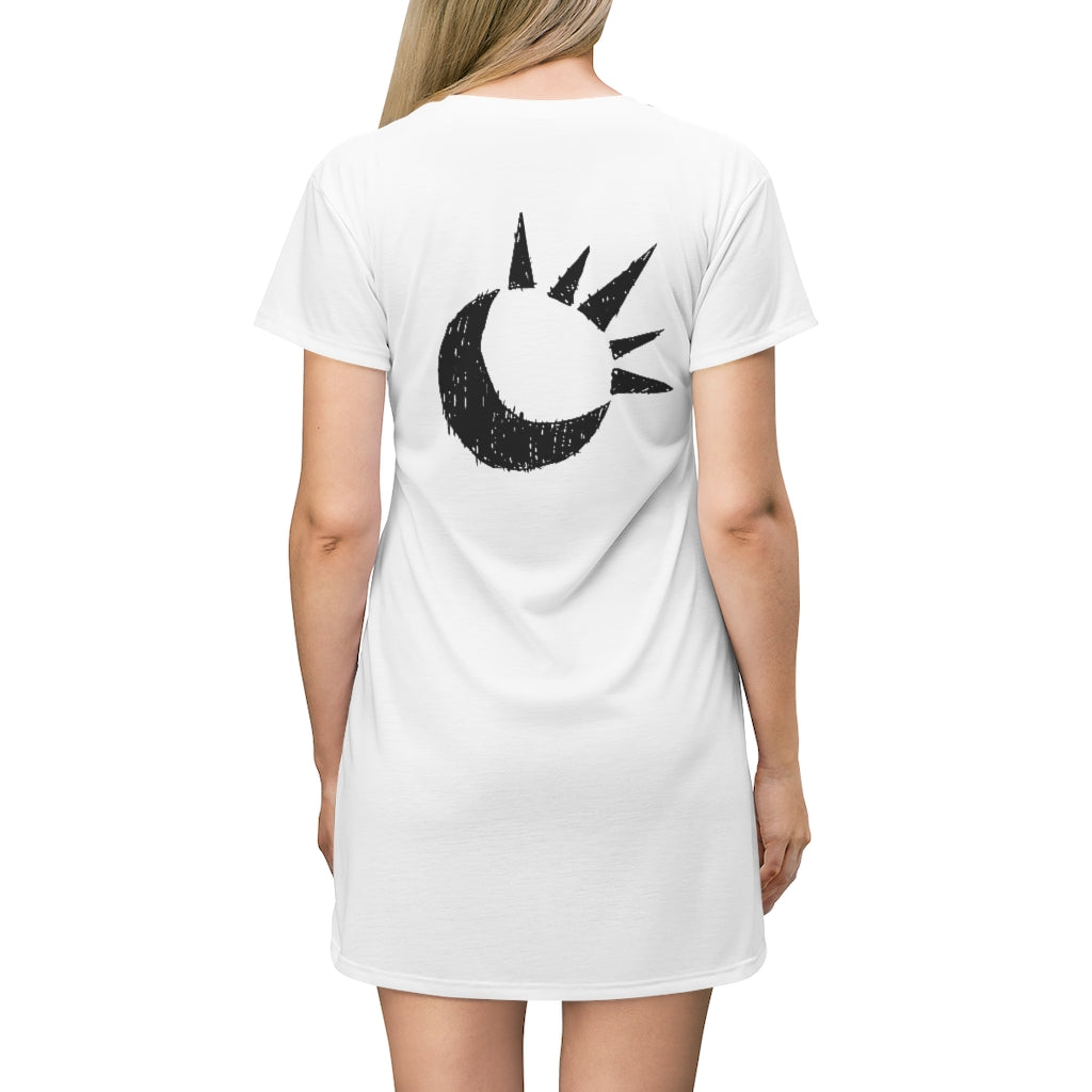All Over Print T-Shirt Dress