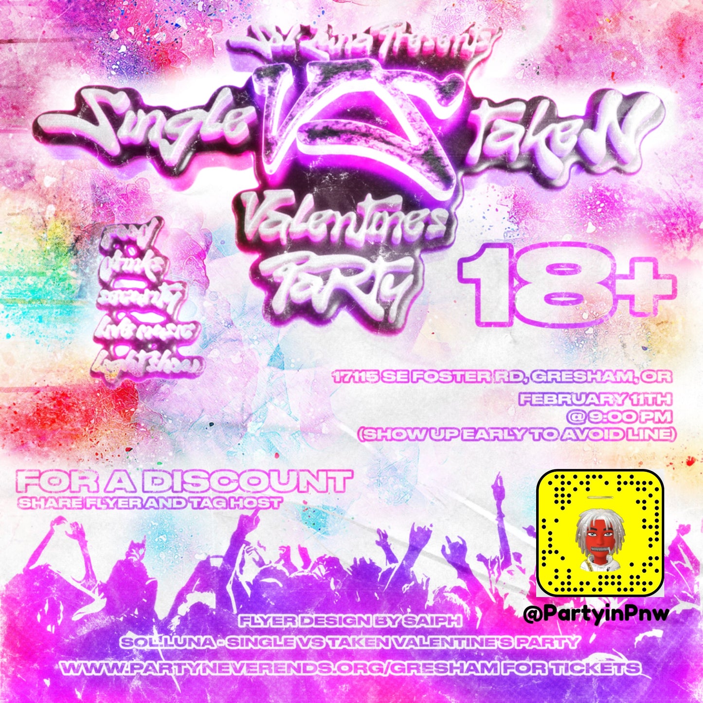 Gresham Valentines Party General Admission