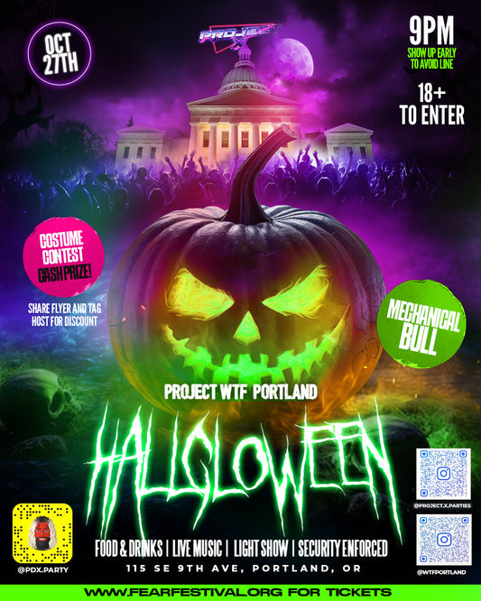 Portland: HallGLOWeen (Private Table & Group Pass)