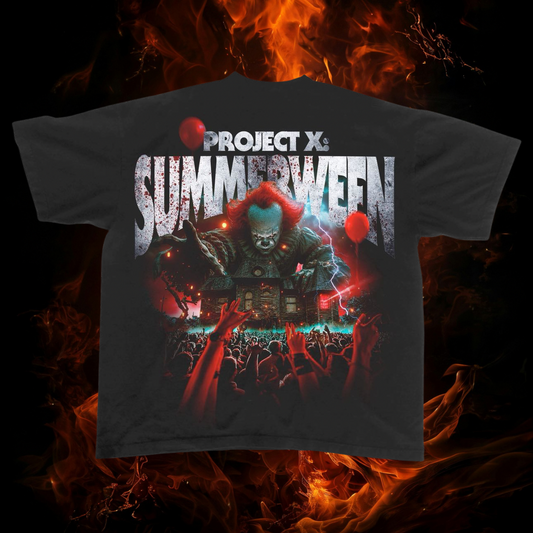 Summerween T-Shirt — 'Project X' Pennywise Graphic Tee