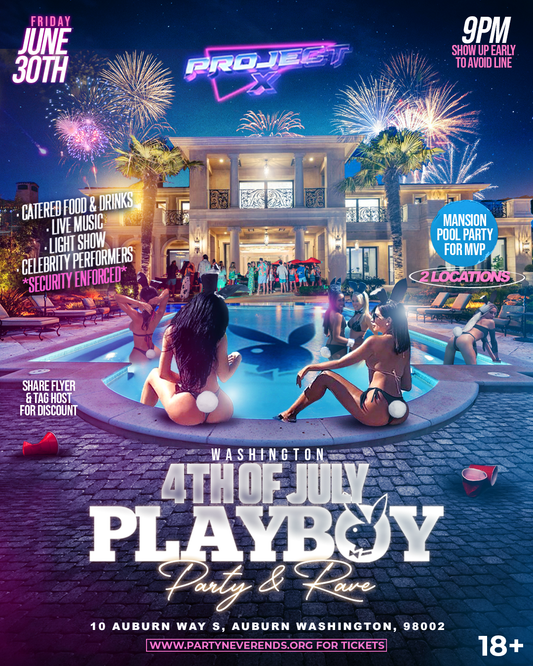 Washington 4th of July Playboy Party (General Admission)