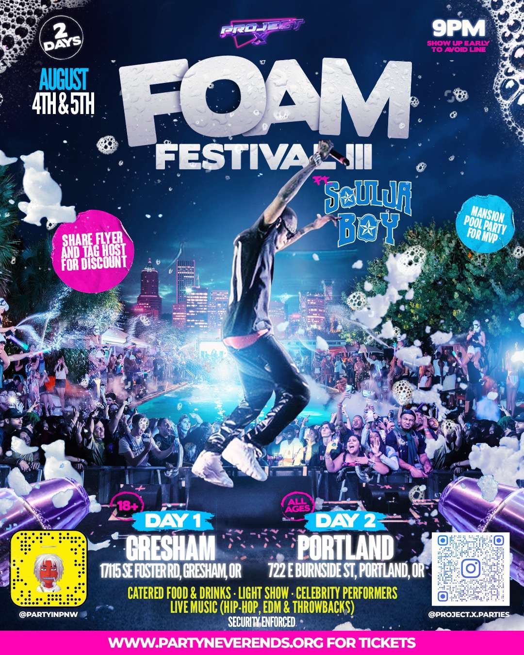 Foam Festival 3: ft Soulja Boy Day 1 (General Admission)