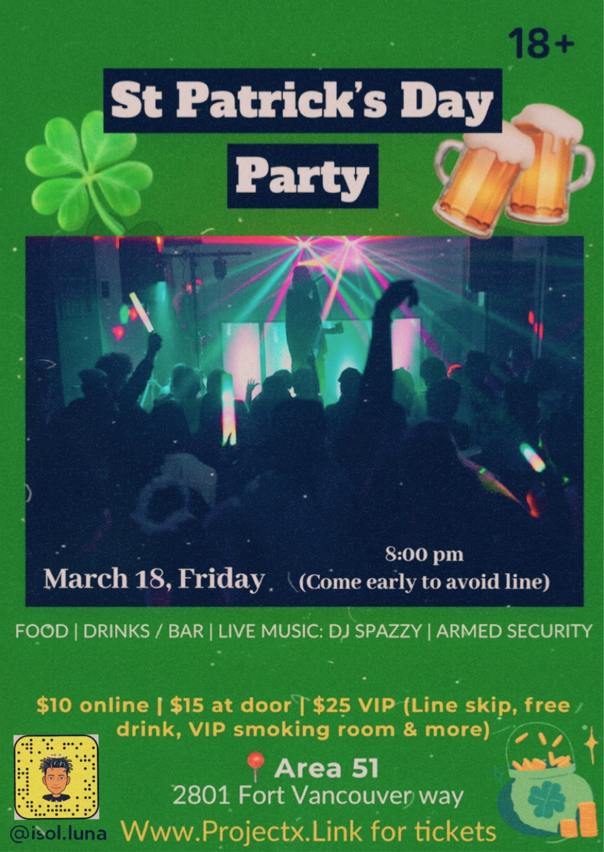 St Patrick’s Day Party General Admission