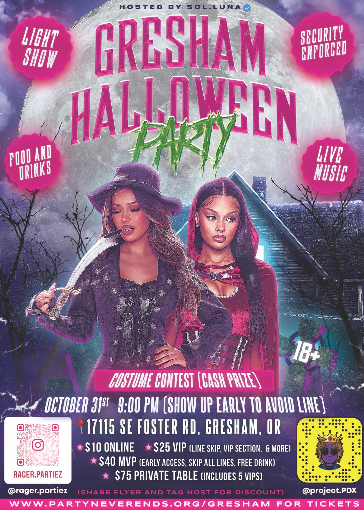 Gresham Halloween Party General Admission