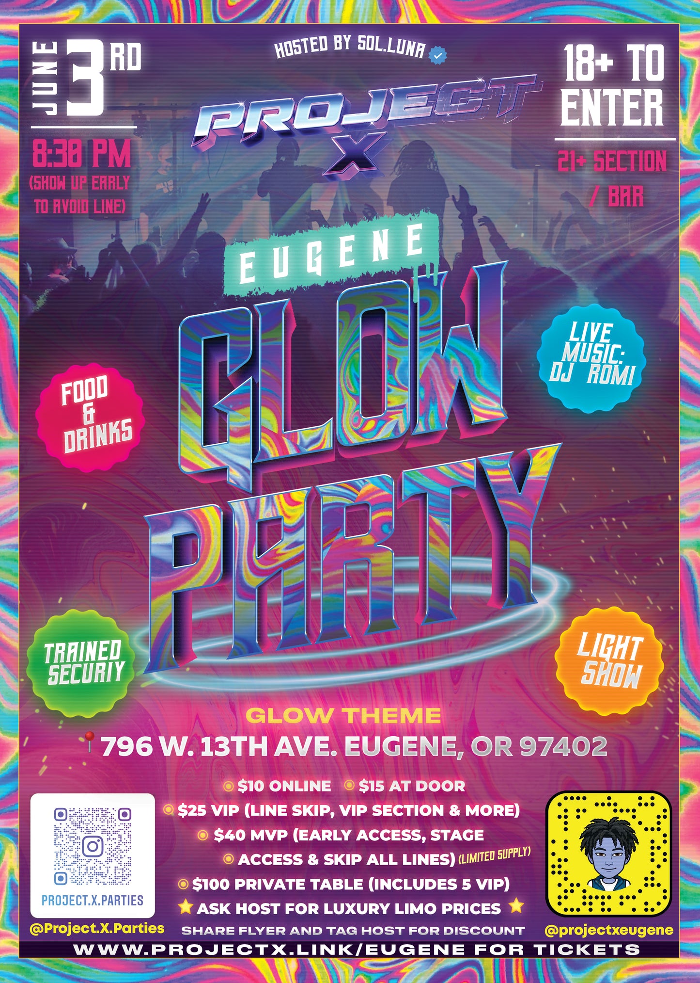 Eugene Glow Party MVP