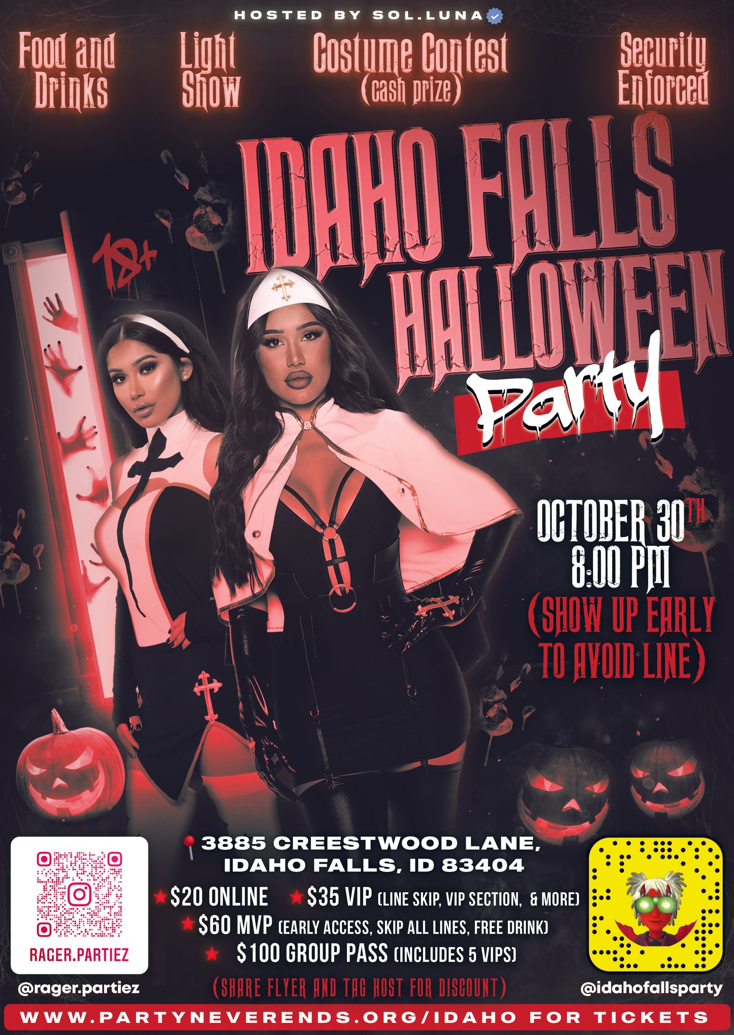 Idaho Falls Halloween Party VIP