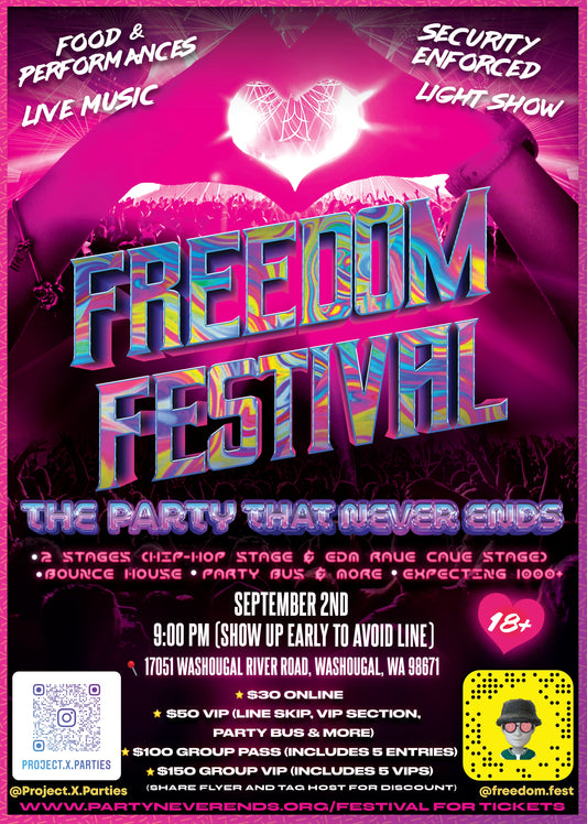 Freedom Festival Dorm House Passes